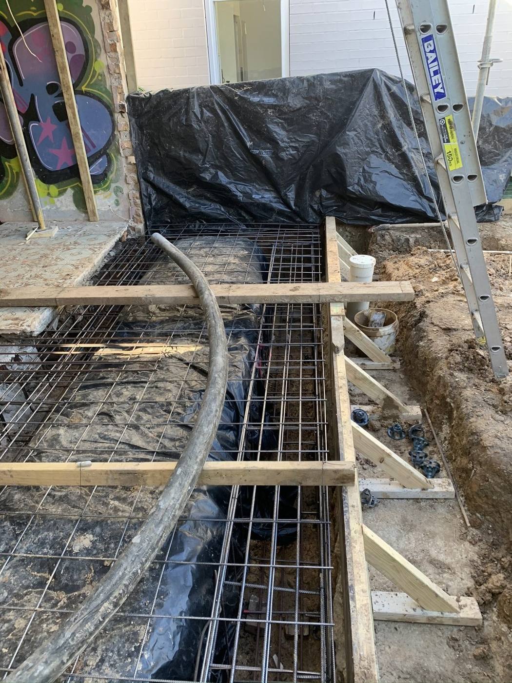 Slab reinforcement mesh and formwork ready for a pour, Dulwich Hill by Loel Homes